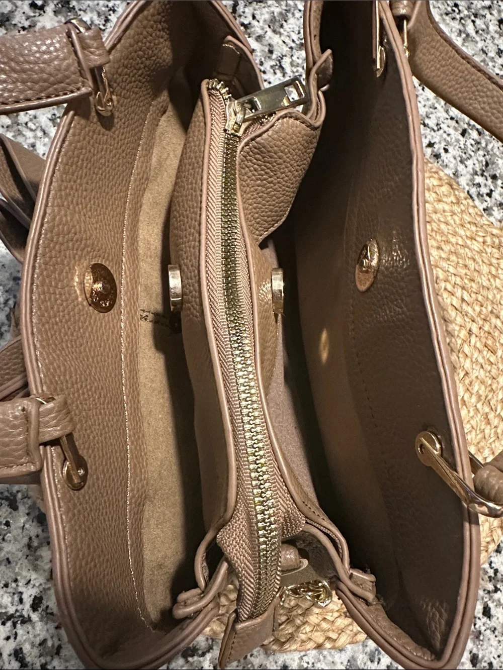 Like Dreams Jenna Bow Triple Compartment Beige